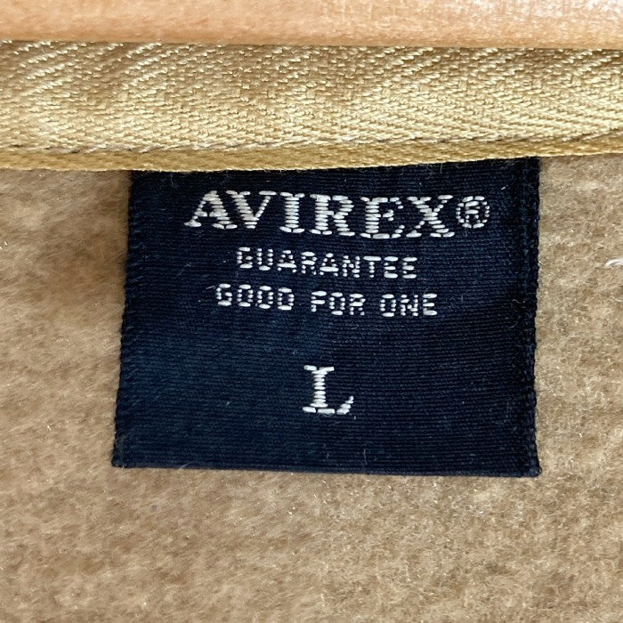 【大きめ☆AVIREX Belle】ベージュ　オシャレパーカー　サイズF ジップパーカー パーカー レディース トップス アウター ジップ