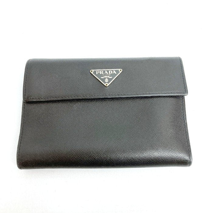 PRADA プラダ M510A サフィアーノレザー 三つ折り財布 ブラック 瑞穂店