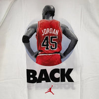 90's NIKE ナイキ Michael Jordan マイケルジョーダン JORDAN’S BACK 45 Tee プリントTシャツ ホワイト USA製 デッドストック ② Size XL 福生店