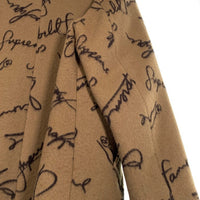 SUPREME シュプリーム 20AW Script Logos Wool Overcoat スクリプトロゴ ウール オーバーコート ベージュ Size M 福生店