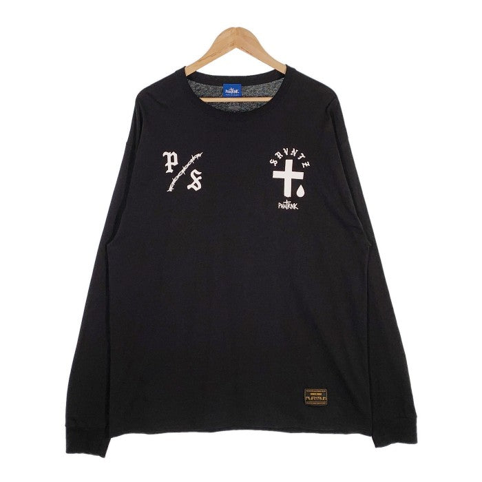 PHATRNK ファットランク SRVNTZ L/S Tee ロングスリーブ Tシャツ ブラック Size XL 福生店