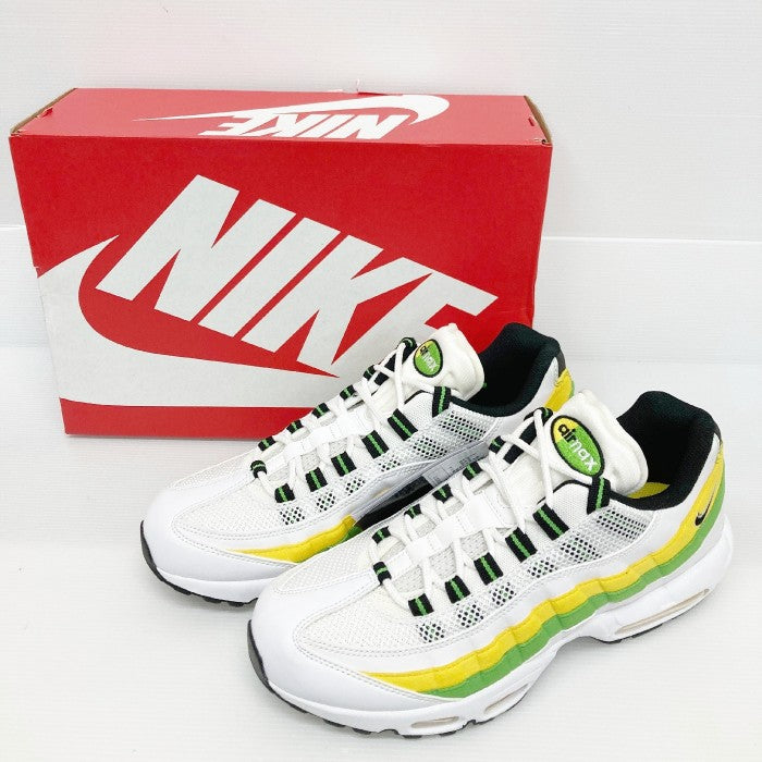 NIKE ナイキ AIR MAX 95 ESSENTIAL DQ3429-100 エアマックス95 WHITE/BLACK-GREEN  APPLE-TOUR YELLOW エッセンシャル レモン ライム スニーカー size27.5cm 瑞穂店