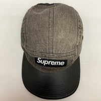 SUPREME シュプリーム 15AW Denim Leather Visor Camp Cap デニムレザーキャップ 瑞穂店
