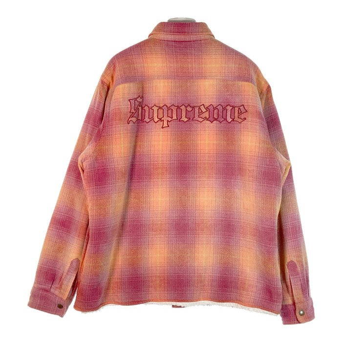 SUPREME シュプリーム 22AW Shearling Lined Flannel Shirt シアリング