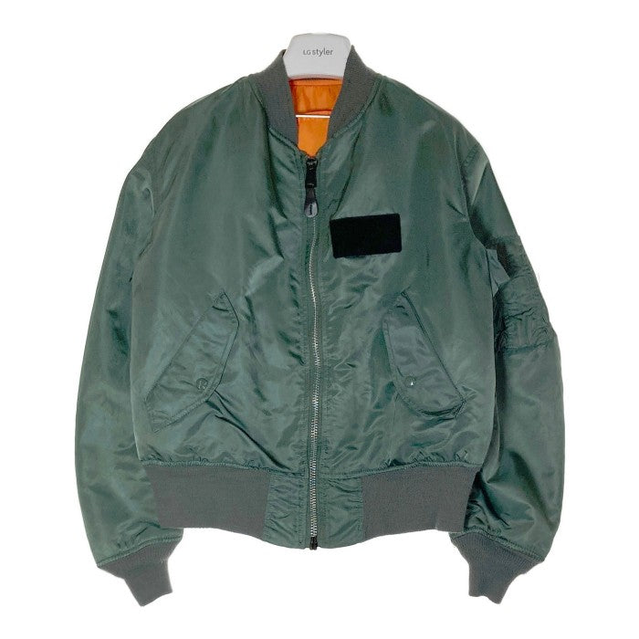 ALPHA INDUSTRIES アルファ インダストリーズ MA-1 フライジャケット 82790J 0615-00-573-8335 USA製  カーキ M 瑞穂店