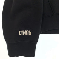 Heron Preston ヘロンプレストン 19AW Hoodir プルオーバー パーカー グラフィックプリント ブラック HMBB004F19808001 Size L 福生店