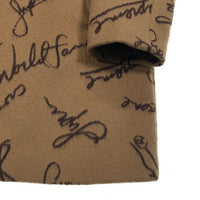 SUPREME シュプリーム 20AW Script Logos Wool Overcoat スクリプトロゴ ウール オーバーコート ベージュ Size M 福生店