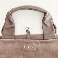 FRULA フルラ レザー スウェード ハンドバッグ ブラウン 瑞穂店