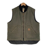 Carhartt カーハート ダックベスト モスグリーン V02MOS USA製 Size XL 福生店