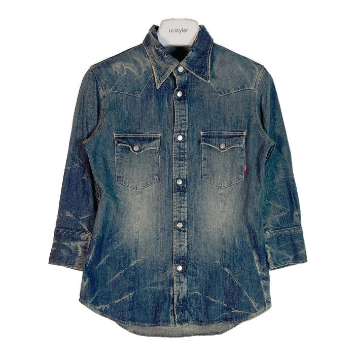 HYSTERIC GLAMOUR ヒステリックグラマー Washed Denim Western Shirt