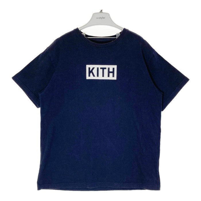 新品 KITH キス クラシックボックスロゴTシャツ ネイビーメンズ