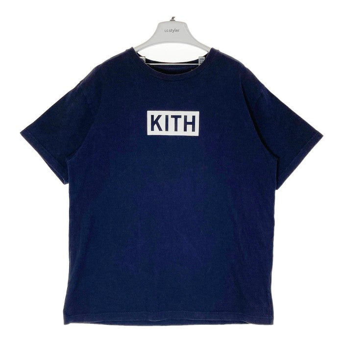 KITH キス クラシックボックスロゴ Tシャツ ネイビー sizeXL 瑞穂店godselection