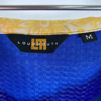 LOUDMOUTH ラウドマウス ロゴ刺繍 半袖ポロシャツ ブルー sizeM 瑞穂店