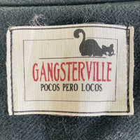 GANGSTERVILLE ギャングスタービル スカル ジップアップ スウェード レザーベスト ブラック sizeL 瑞穂店