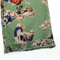 SAINT MICHAEL セントマイケル 21SS PJ Pants パジャマパンツ 総柄プリント グリーン Size M 福生店