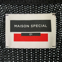 MAISON SPECIAL メゾンスペシャル 11212361327 プライムオーバードライバーズニット ブラック size01 瑞穂店