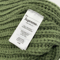 SUPREME シュプリーム 23AW Classic Logo Chunky Ribbed Beanie クラシックロゴ チャンキーリブビーニーキャップ グリーン アクリル 福生店