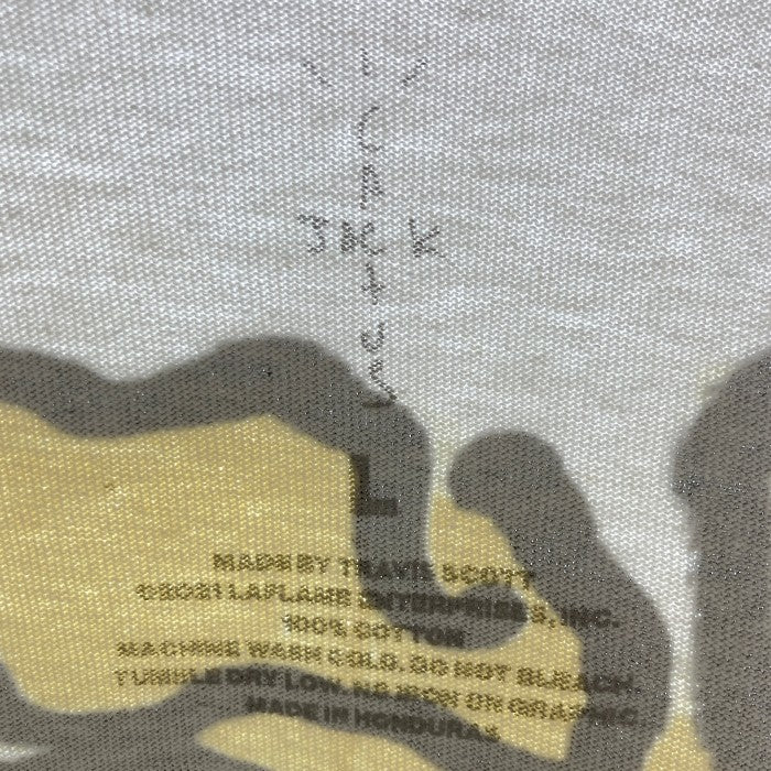 Tシャツ/カットソー(半袖/袖なし)★Travis Scott CACTUS JACK × KAWS カクタスジャック × カウズ For Fragment Merch T-shirts プリントTシャツ ホワイト sizeL
