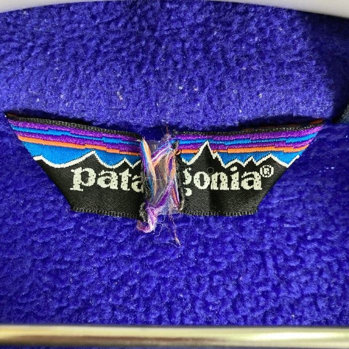 Patagonia パタゴニア 25021 Fleece Jacket ジップアップ フリースジャケット MADE IN USA 88年  ブルーパープル sizeM 瑞穂店
