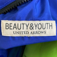 UNITED ARROWS ユナイテッドアローズ 1225 115 0067 BEAUTY&YOUTH ビューティーアンドユース リバーシブル 90s パデットフーディアウター ライム×ブルー sizeM 瑞穂店