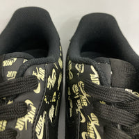 NIKE ナイキ AH8462-001 AIR FORCE 1 07 QS NIKE ALL OVER LOGO エアフォース1 スニーカー ブラック size28cm 瑞穂店