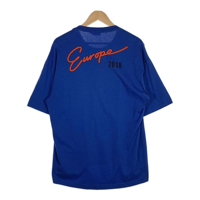 18SS バックEUROPEロゴオーバーサイズポケット付きTシャツ