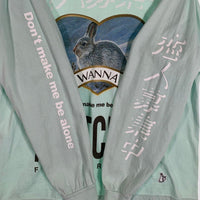 FR2 エフアールツー MINTCREW プリント ロングスリーブTシャツ ミントグリーン Size M 福生店