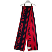 MONCLER モンクレール ロゴ マフラー ネイビー 瑞穂店
