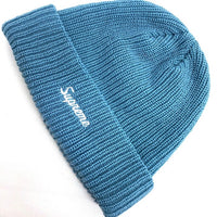 SUPREME シュプリーム 20AW Loose Gauge Beanie ロゴ刺繡ビーニー シアンブルー 瑞穂店
