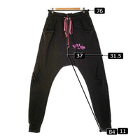 MYNE マイン CVTVIST カタリスト Usual Pants スウェットパンツ ダメージ加工 ブラック Size 2 福生店