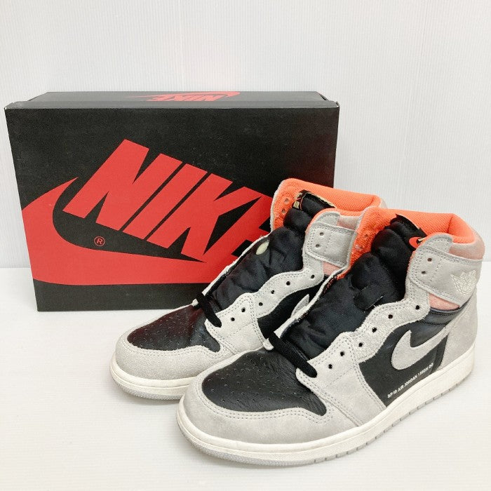 NIKE ナイキ AIR JORDAN 1 RETRO HIGH OG エアジョーダン1 レトロ ハイ NEUTRAL GREY スニーカー  555088 018 グレー×ブラック size:27.5cm 瑞穂店