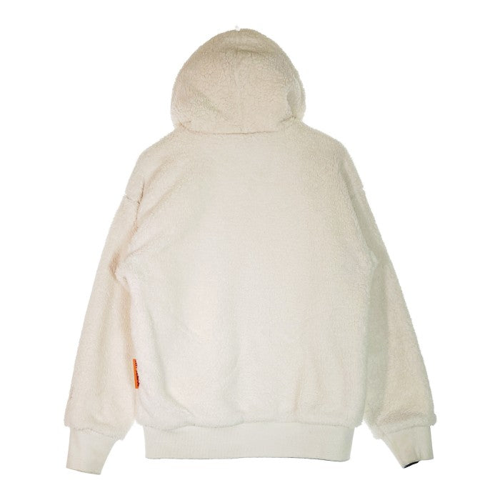 AAPE BY A BATHING APE エーエイプ バイ ア ベイシング エイプ REVERSIBLE ZIP FLEECE HOODIE  リバーシブル パーカー ホワイト sizeM 瑞穂店