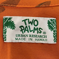 TWO PALMS トゥーパームス URBAN RESEACH アーバンリサーチ オープンカラー ハワイアンシャツ オレンジ Size L 福生店