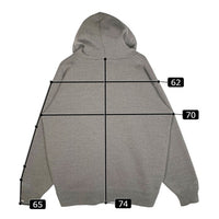 SAPEur サプール ボックスロゴ プルオーバー スウェットパーカー グレー Size XXL 福生店