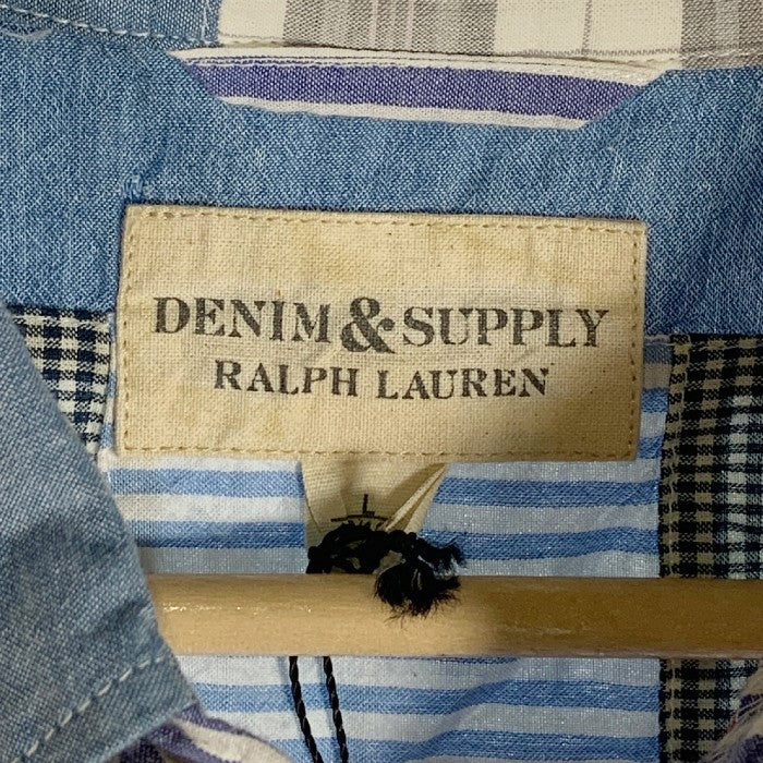 DENIM&SUPPLY RALPH LAUREN デニム＆サプライ ラルフローレン パッチワーク 半袖シャツ Size L 福生店