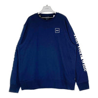 HUF ハフ PF00264 ESSENTIALS DOMESTIC CREW エッセンシャルズドメスティッククルー スウェットト レーナー ロゴ プリント ネイビー sizeXXL 瑞穂店