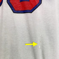 adidas アディダス EWING ユーイング プリント Tシャツ ホワイト ADS-6303 デッドストック Size L 福生店