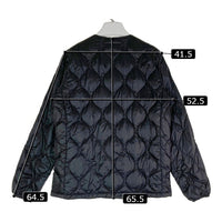 NANGA ナンガ オレンジ別注 キルト ダウンカーディガン ブラック sizeS 瑞穂店