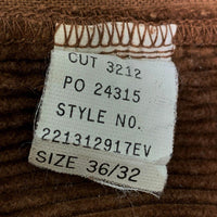 Polo by Ralph Lauren ポロラルフローレン POLO CORDS 2タック コーデュロイパンツ ブラウン TALONファスナー Size 36×32 福生店