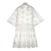 snidel スナイデル フラワー 刺繍 レース ガウン swffj161253 ホワイト sizeF 瑞穂店