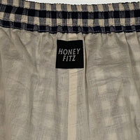 HONEY FITZ ハニーフィッツ ORGANIC SHORTS オーガニックショーツ ホワイト ネイビー Size L 福生店