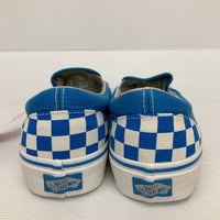 VANS バンズ SLIP-ON スリッポン チェッカーフラッグ ネオン チェック 青 size27.5cm 瑞穂店