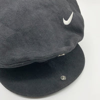90's NIKE ナイキ コーデュロイ ハンチング ベレー帽 刺繡 ブラック USA製 福生店