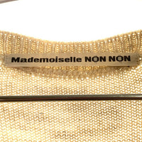 Mademoiselle NON NON マドモアゼルノンノン 麻混 カーディガン D0371KCD004 ベージュ size40 瑞穂店