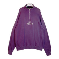 HUF ハフ HUF OR DIE ZIP CREW ハーフジップスウェット パープル sizeL 瑞穂店