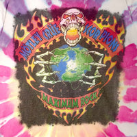 Motley Crue モトリークルー Scorpions スコーピオンズ MAXIMUM ROCK タイダイ プリントTシャツ DELTA Size L 福生店