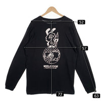 VERDY ベルディ 25KLAB プリント ロングスリーブTシャツ ブラック Size XL 福生店