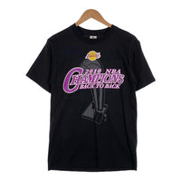NBA LOS ANGELES LAKERS ロサンゼルスレイカーズ 2010 Champions BACK TO BACK プリント Tシャツ ALSTYLE ブラック Size S 福生店
