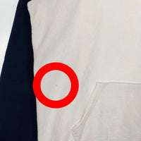 NOAH ノア 2Tone Parka 2トーン プルオーバースウェットパーカー ホワイト ネイビー Size XL 福生店