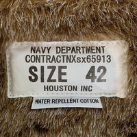HOUSTON ヒューストン WATER REPELLENT ECW DECK JACKET デッキジャケット 撥水 日本製 50888 オリーブ Size 42 福生店